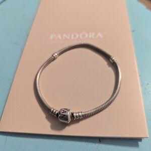Pandora sterling silver snake chain bracelet